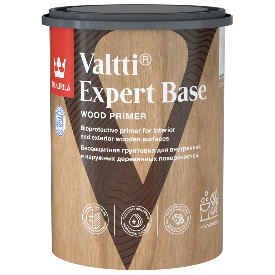 Грунт-антисептик Tikkurila Valtti Expert Base прозрачный 0.9 л