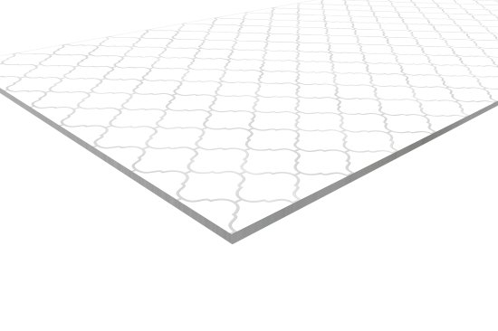 Стеновая панель Arabesque White 240x0.4x60 см АКП цвет белый