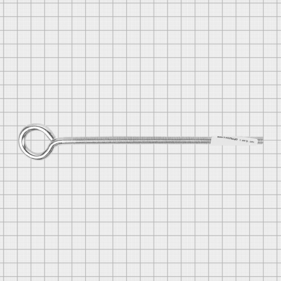 Крюк с винтом для завинчивания М8x180 мм оцинкованный
