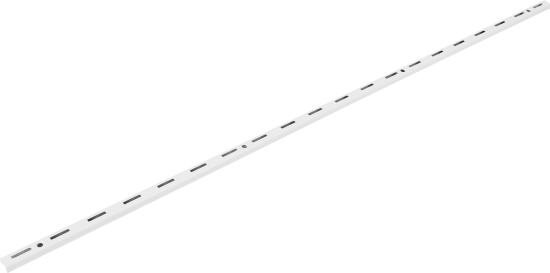 Направляющая однорядная Spaceo 250 см цвет белый