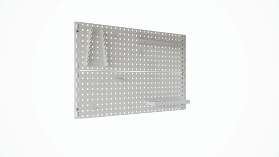 Держатель для инструмента на перфопанели Spaceo 37.6x4x4 см сталь цвет белый