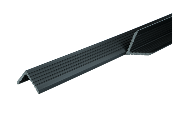Уголок торцевой для террасной доски T-Decks 56x56x4000 мм ДПК цвет графит