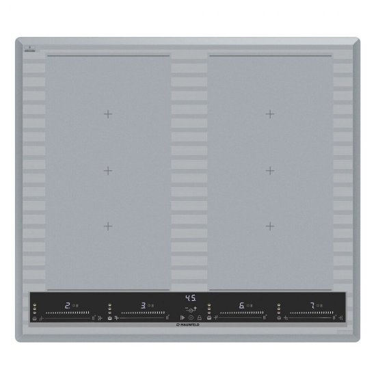 Варочная панель индукционная Maunfeld CVI594SF2MBL LUX 4 конфорки голубая