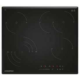 Варочная панель электрическая Maunfeld CVCE594SSMDBK LUX 4 конфорки черная