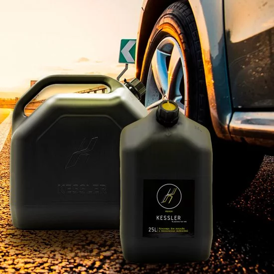 Канистра для технических жидкостей Kessler 25 л пластиковая черная