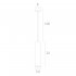 Светильник подвесной Arte Lamp Sirius GU10 35 Вт 1 кв.м (A1524SP-1WH)