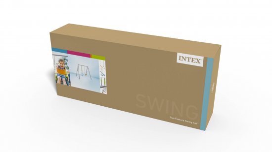 Набор из двух качелей INTEX 44122 для детей 3-10 лет 3-х местные цвет разноцветный