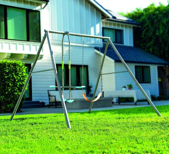 Набор из двух качелей INTEX 44122 для детей 3-10 лет 3-х местные цвет разноцветный