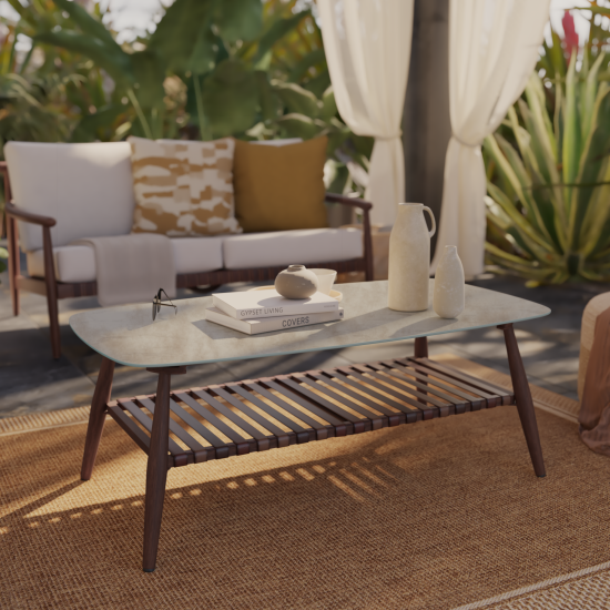 Кофейный стол Naterial Retro прямоугольный 110x60 см коричневый