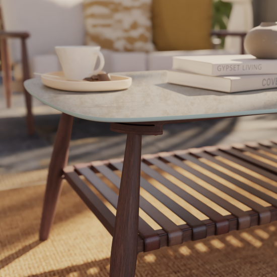 Кофейный стол Naterial Retro прямоугольный 110x60 см коричневый