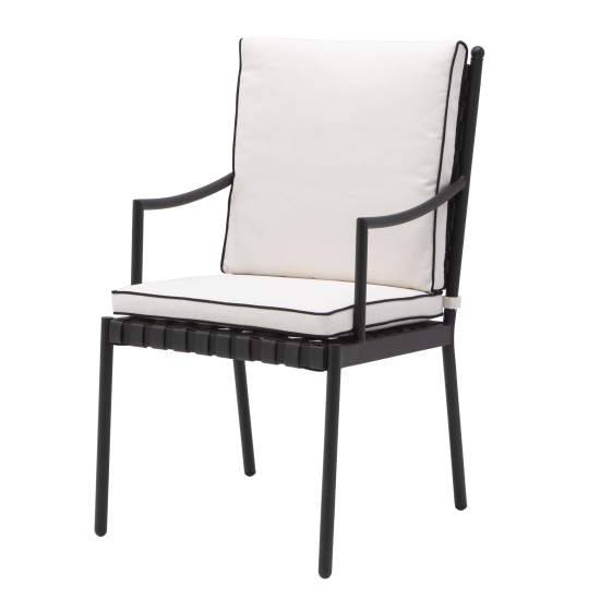 Кресло садовое Naterial Victoria 53x64x92.5 см сталь цвет черный 2 шт.