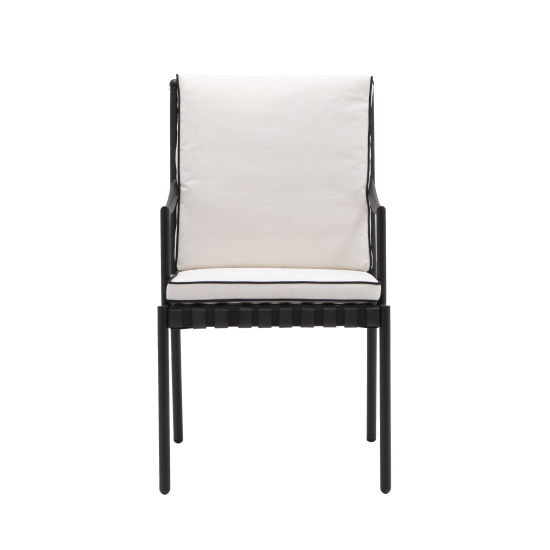 Кресло садовое Naterial Victoria 53x64x92.5 см сталь цвет черный 2 шт.