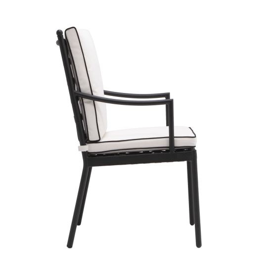 Кресло садовое Naterial Victoria 53x64x92.5 см сталь цвет черный 2 шт.