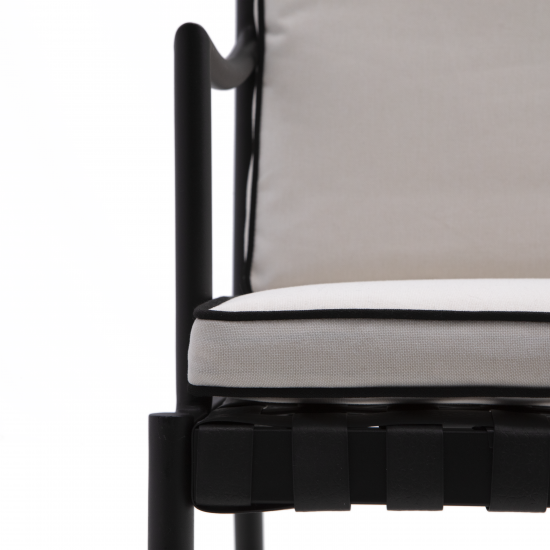 Кресло садовое Naterial Victoria 53x64x92.5 см сталь цвет черный 2 шт.