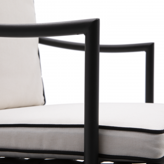 Кресло садовое Naterial Victoria 53x64x92.5 см сталь цвет черный 2 шт.