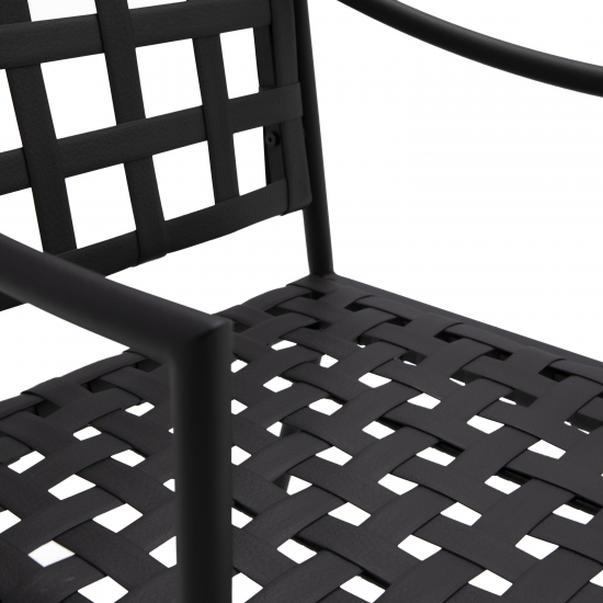 Кресло садовое Naterial Victoria 53x64x92.5 см сталь цвет черный 2 шт.