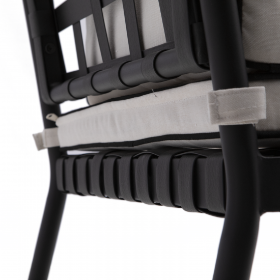 Кресло садовое Naterial Victoria 53x64x92.5 см сталь цвет черный 2 шт.