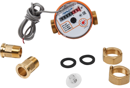 Счетчик для воды универсальный импульсный Пульсар 1/2