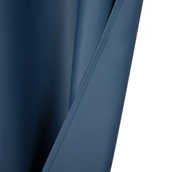 Штора со скрытыми петлями блэкаут Inspire Alycia 200x280 см цвет черно-синий Fjord