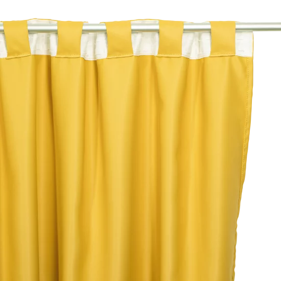 Штора со скрытыми петлями блэкаут Inspire Alycia 200x280 см цвет желтый Solemio 1