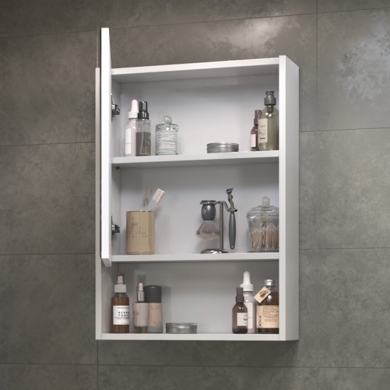 Шкаф зеркальный Vigo Milk 002 подвесной 50x70 см цвет белый