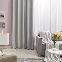 Штора со скрытыми петлями Inspire Alycia 200x280 см цвет светло-серый Grani 5