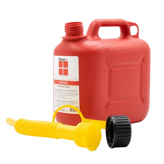 Канистра для технических жидкостей Oktan 5 л пластиковая красная