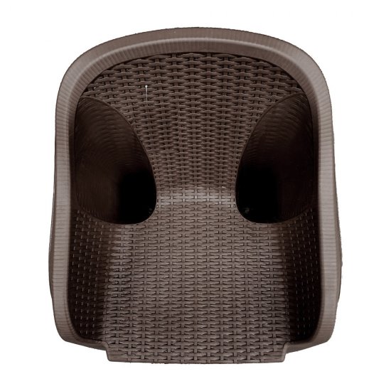 Кресло пластиковое Heniver Roma шоколад 560х600х768 мм (SPC-050)