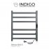 Полотенцесушитель электрический Indigo Oktava Slim 3 600х530 мм 70 Вт с терморегулятором серый