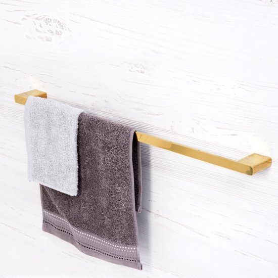 Полотенцедержатель WasserKraft Sauer K-7900 642 мм на шуруп металл золото (K-7930)