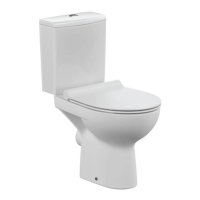 Унитаз-компакт Cersanit Nature Clean On безободковый с горизонтальным выпуском с сиденьем дюропласт микролифт белый (65410)