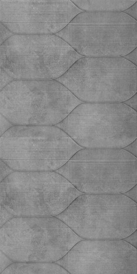 Керамогранит Lavelly Hexagon Relief темно-серый матовый 1200х600х8,5 мм (2 шт.=1,44 кв.м)