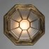 Светильник садово-парковый настенный Arte Lamp Pegasus черно-золотой E27 60 Вт IP44 (A3121PF-1BN)