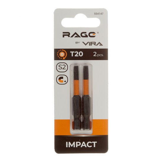 Бита Rage by Vira (554147) TORX T20 магнитная 50 мм торсионная (2 шт.)