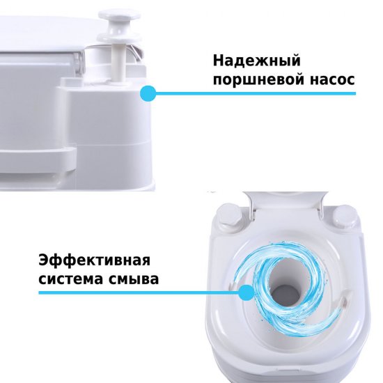 Биотуалет портативный Lupmex 24 л с индикатором заполнения