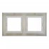 Рамка Systeme Electric AtlasDesign Aqua двухместная алюминий (ATN440302)