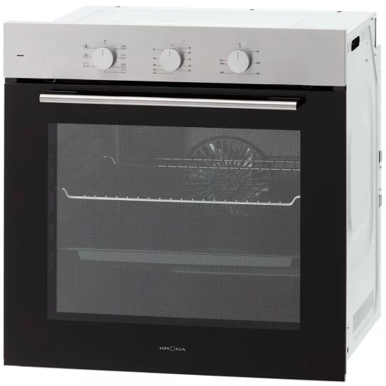 Духовой шкаф электрический встраиваемый Krona Element Plus 60 IX 595 мм нержавеющая сталь/черный (КА-00007247)