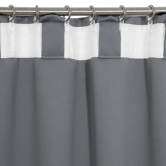 Штора на ленте димаут Inspire Arel 140x280 см цвет темно-серый Paris 2