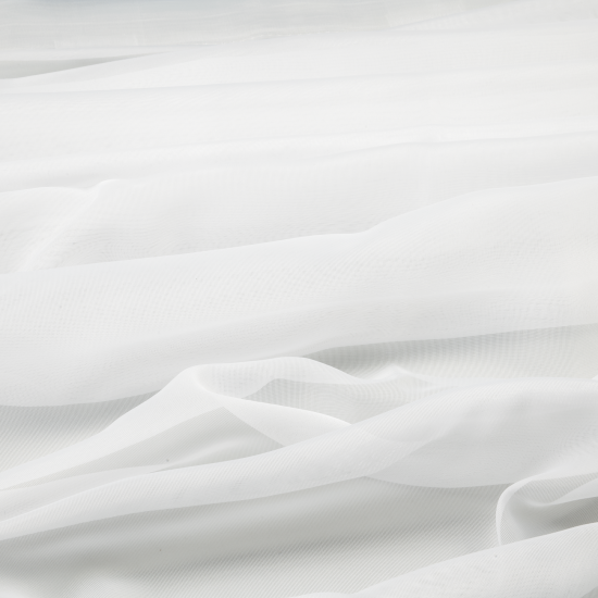 Тюль на ленте Inspire Polyone 140x280 см цвет белый White 0