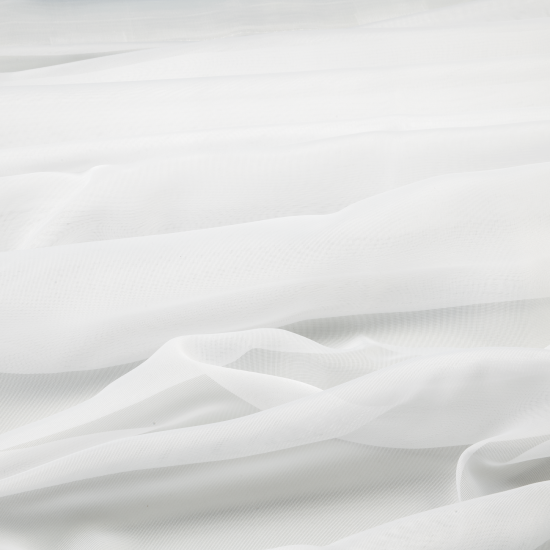 Тюль на ленте Inspire Polyone 140x280 см цвет белый White 0