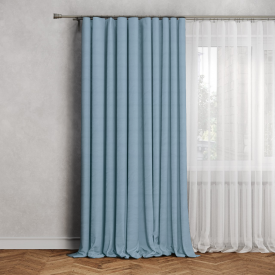 Штора на ленте Inspire Lidia 140X280 см цвет синий Agata 3