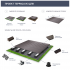 Крепеж для доски Terradeck 8.5x90x90 мм пластик вельвет 25 шт.
