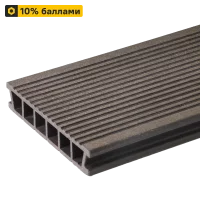 Террасная доска ДПК Terradeck коричневый 3000x152x28 мм вельвет 0.47 м²