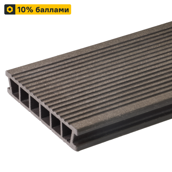 Террасная доска ДПК Terradeck коричневый 3000x152x28 мм вельвет 0.47 м²