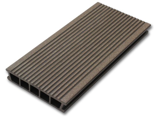 Террасная доска ДПК Terradeck коричневый 3000x152x28 мм вельвет 0.47 м²