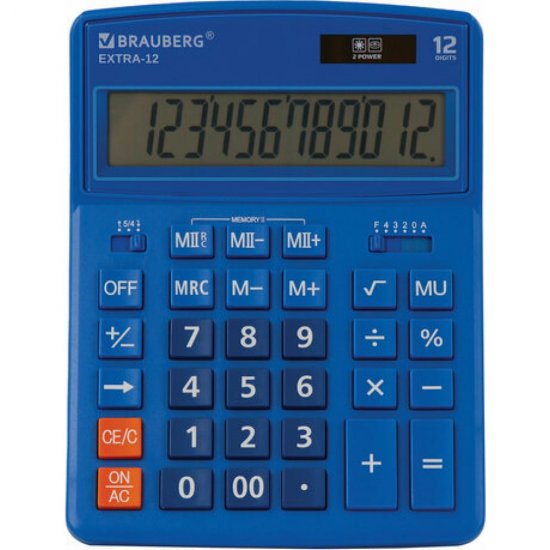 Настольный калькулятор BRAUBERG EXTRA-12-BU