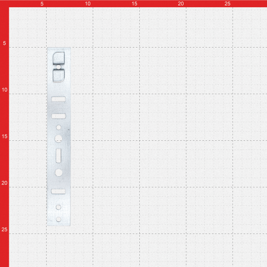 Пластина анкерная оцинкованная сталь 190x25x1.2 мм