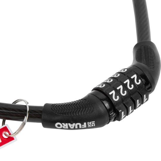 Замок тросовый Fuaro PL-0865-CODE, 8 мм, 65 см