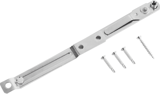 Ограничитель оконный 220 мм, цвет серебристый