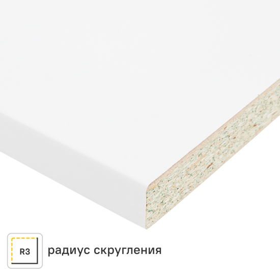 Столешница Delinia Супер-белый 240x3.8x60 См Бдсп/дсп Цвет Белый